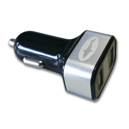 Reekin Usb Dual Car Charger 3.1a (With Ampere Display)