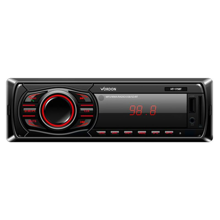 Vordon Car Radio Ht-175bt With Bluetooth / Aux / Usb / Sd Input /4x45w