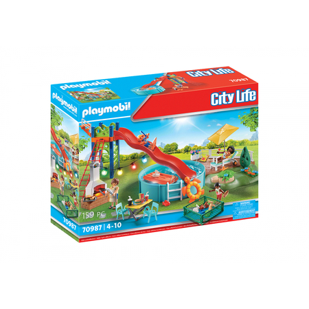 Playmobil City Life - Poolparty Mit Rutsche (70987)