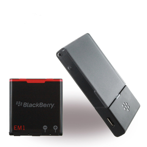 Blackberry Em1 Charger Case + Lithium Ion Battery Curve 9350 1000mah