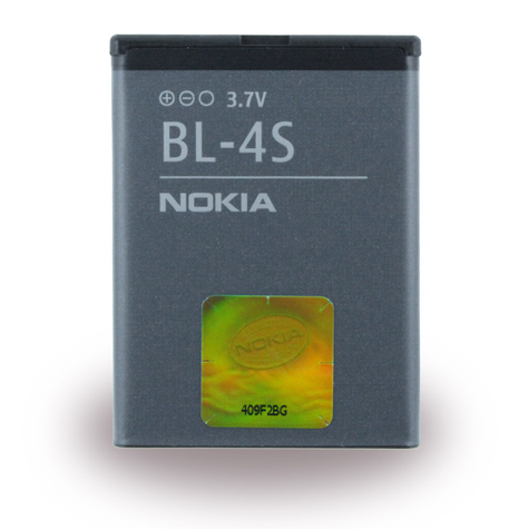 Nokia Bl4s Lithium Polymer Battery 2680 Slide 860mah