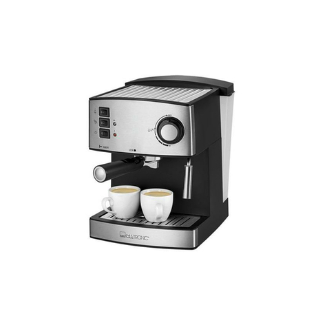 Clatronic Espresso Machine Es 3643 (Black-Silver)