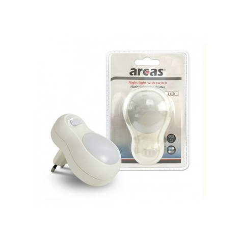 Arcas Night Light With Switch (White)