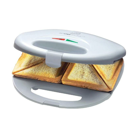 Clatronic Sandwich Toaster St 3477 White-Inox