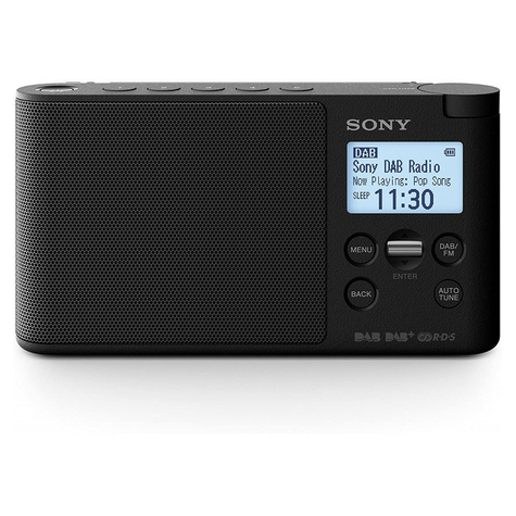 Sony Xdr-P1dbp Dab+ Radio, Black