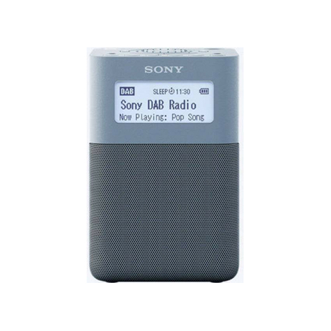 Sony Xdr-V20dl Portable Dab/Dab+ Clock Radio With Speaker, Blue
