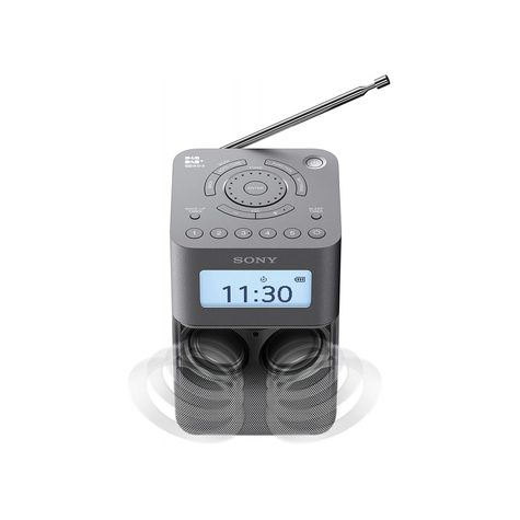 Sony Xdr-V20dh, Portable Dab/Dab+ Clock Radio With Speaker, Black