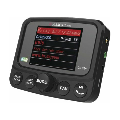 Albrecht Dr 56+ Dab+ Car Radio Adapter With Bluetooth