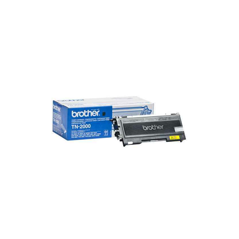 Brother Tn-2000 Original Toner Black For Approx. 2,500 Pages