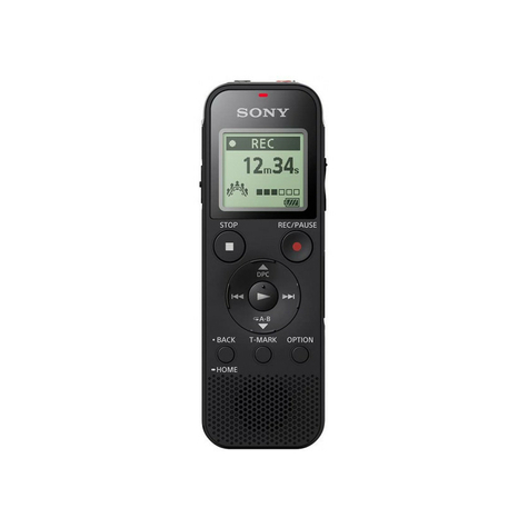 Sony Icd-Px470 Dictaphone Mono (4gb, Micro Sd, Mp3 Playback) Black