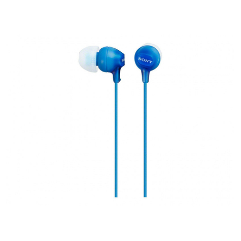 Auscultadores Sony Mdr-Ex15lpli In Ear Earphones - Azul