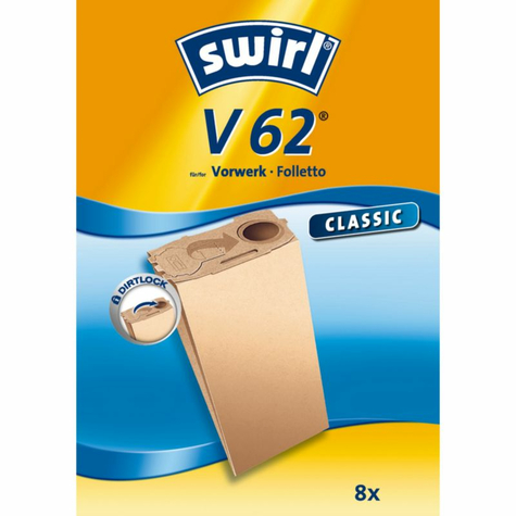 Swirl V 62 Classic Vacuum Cleaner Bag Special Paper (Pack Of 8)