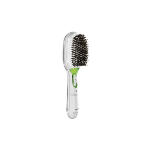 Braun Satin Hair 7 Br 750 Electric Hair Brush With Natural Bristles White