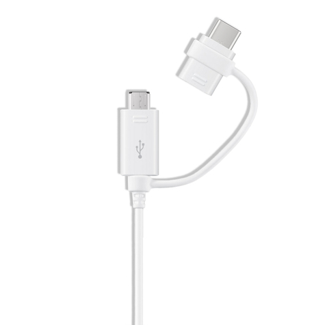 Samsung Epdg930dw Combo Cable Usb Typec + Microusb White