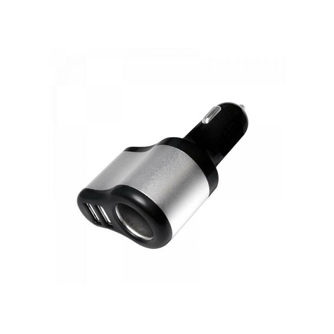 Logilink Usb Car Power Supply, 2x Usb-Port + 1x Cigarette Lighter, 150w (Pa0131)
