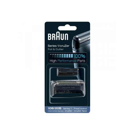 Brown Replacement Foil And Cutter Cassette 10b Black