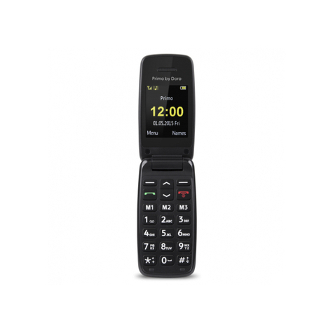 Doro Primo 401 - Clamshell Case - Single Sim - 5.08 Cm (2 Inches) - Bluetooth - 500 Mah - Black