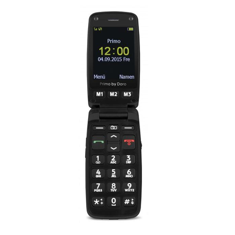 Doro Primo 406 - Mala Virada - 6,1 Cm - 0,3 Mp - Bluetooth - 1050 Mah - Preto - Prata