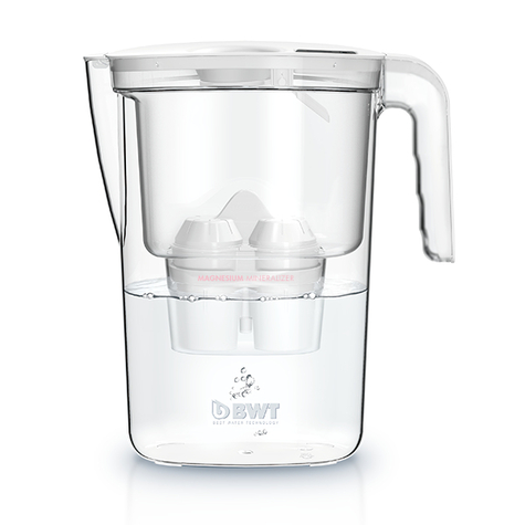 Bwt Vida - Pitcher Water Filter - White - 2.6 L - 1.4 L - 113 Mm - 252 Mm