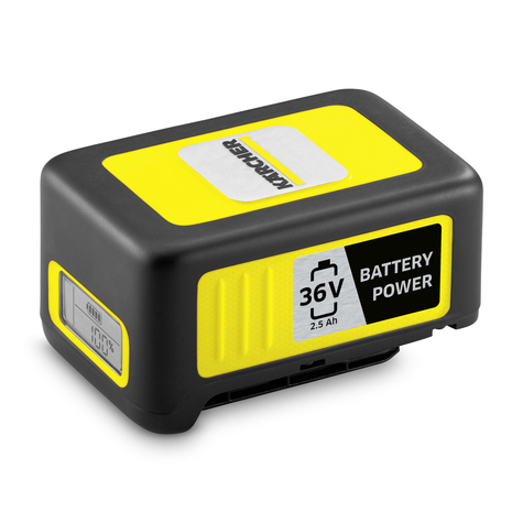 Kã£Â¤Rcher 2.445-030.0 - Battery/Battery - Lithium-Ion (Li-Ion) - 2.4 Ah - 36 V - Kã£Â¤Rcher - Black - Yellow