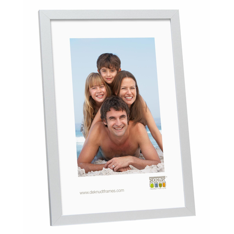 Deknudt S44cd1 - Wood - Silver - Single Picture Frame - 40 X 50 Cm - Thoughtful - Landscape Portrait