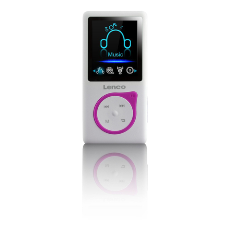 Stl Lenco Xemio-668 - Mp3 Player - 8 Gb - Lcd - Usb 2.0 - Pink - White - Headphones Included