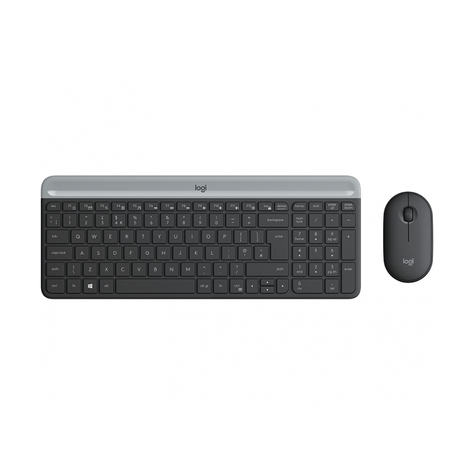 Logitech Mk470 - Standard - Rf Wireless - Qwerty - Graphite - Mouse Included