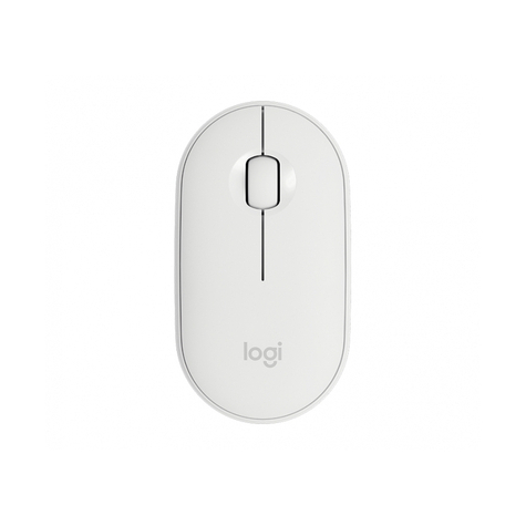 Logitech Pebble M350 - Ambidextrous - Optical - Rf Wireless + Bluetooth - 1000 Dpi - White