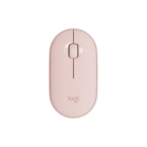 Logitech Pebble M350 - Ambidextrous - Optical - Rf Wireless + Bluetooth - 1000 Dpi - Pink
