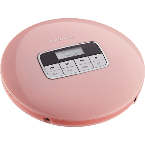 Grundig Gcdp 8000 - 12 H - Mp3,Wma - 20 - 20000 Hz - Portable Cd Player - Pink - 40 S