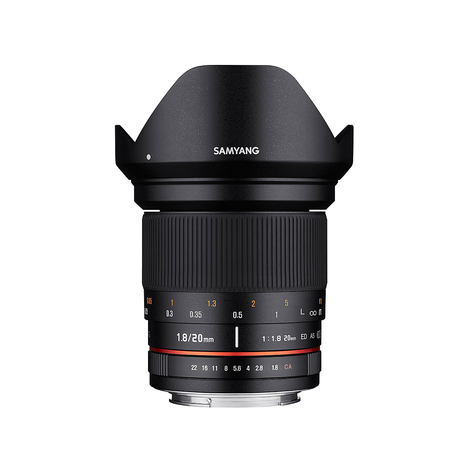 Samyang 20mm F1.8 Ed As Umc - Slr - 13/12 - Wide Angle Lens - 0.2m - Sony E - 2cm