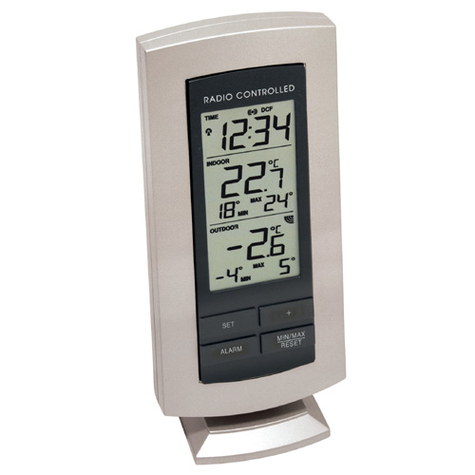 Technoline Ws 9140-It - Black - Silver - Indoor Thermometer - Outdoor Thermometer - Thermometer - Thermometers - - -9.9 - 37.8 Ã¢Â°C - -39.9 - 59.9 Ã¢Â°C