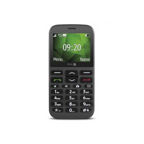 Doro 1370 - Sim Simples - 6,1 Cm - 3 Mp - Bluetooth - 1000 Mah - Preto