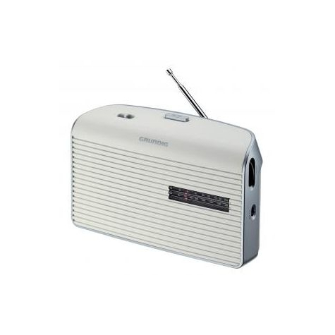 Grundig Music 60 - Pessoal - Analógico - Am,Fm - 9 Cm - 3,5 Mm - Prata - Branco