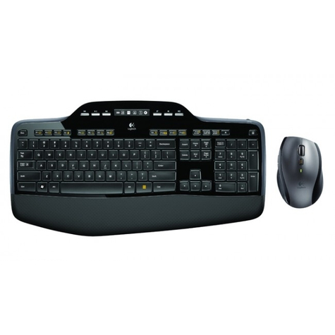 Logitech Wireless Desktop Mk710 - Keyboard And Mouse Set - 2.4 Ghz - Spanish