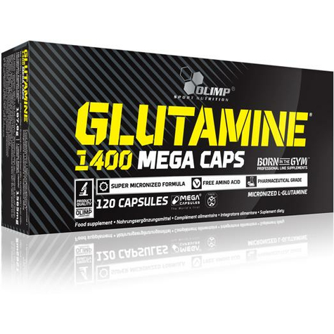 Olimp L-Glutamine 1400 Mega Caps, 120 Capsules