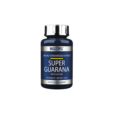 Scitec Essentials Super Guaraná, 100 Doses De Tabletten