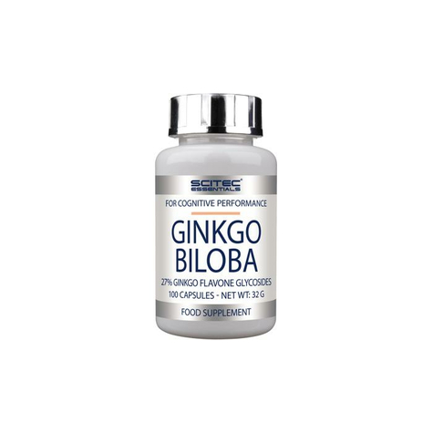 Scitec Essentials Ginkgo Biloba, Dose De 100 Kapseln