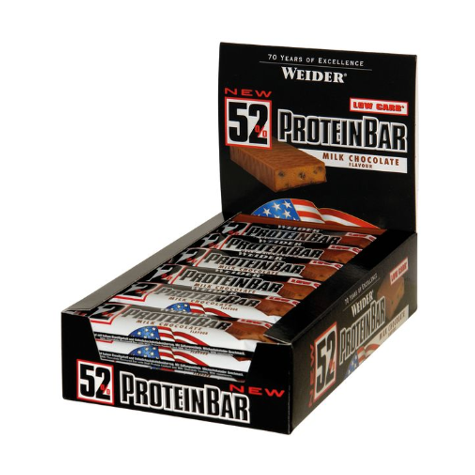 Joe Weider 52% Barra Proteica, 24 X 50 G De Riegel