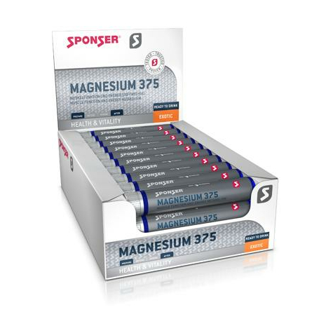 Sponser Magnésio 375, 30 X 25ml Ampola, Exótico