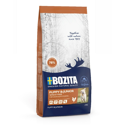 Bozita,Boz.Puppy+Junior Weizenfr. 2kg