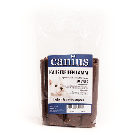 Canius Snacks,Canius Kaustreifen Lamm 20 St