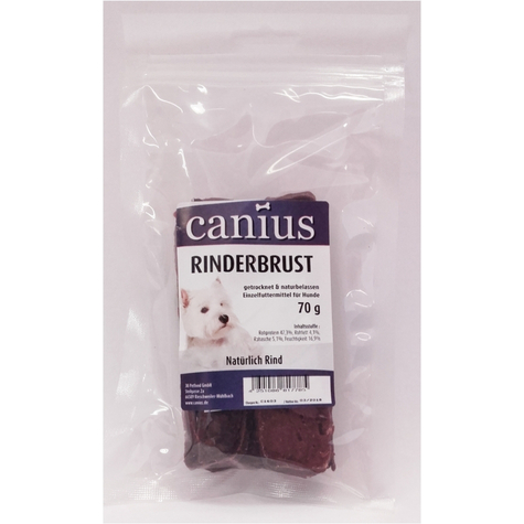 Canius Snacks,Cani. Rinderbrust Getrock. 70g