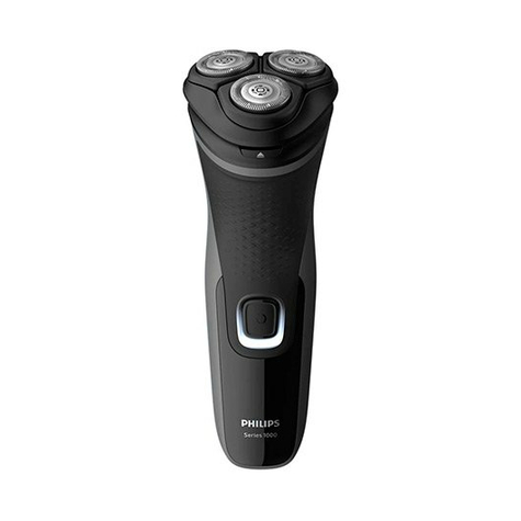 Philips 1000 Series Electr. Dry Shaver - Series 1000 S1231/41 - Rotary Shaver - Black - Grey - Charging - Power - Battery/Accumulator - Nickel Metal Hydride (Nimh) - Integrated Battery