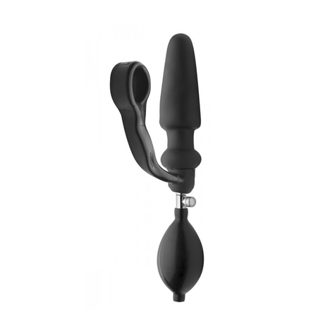 Anal Plug : Expander Inflatable Plug With Cock Ring And Removable Pump