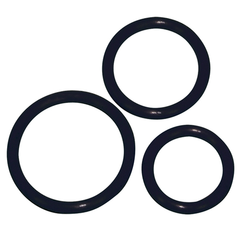 Cock Rings : Silicone Cock Ring Set 3 Pcs