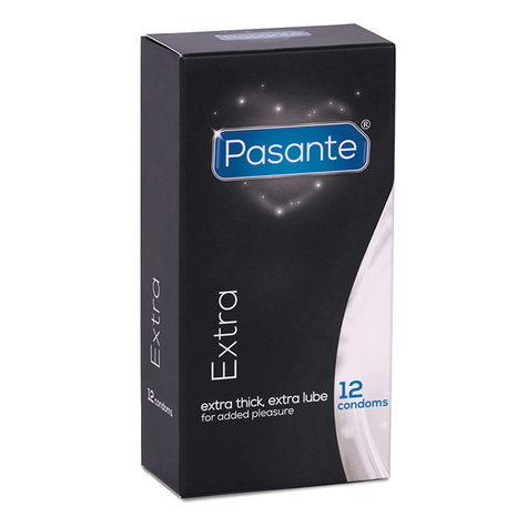 Condoms : Pasante Extra Safe Condoms 12pcs