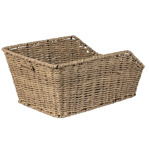 Rear Bike Basket Basil Cento Rattan Look