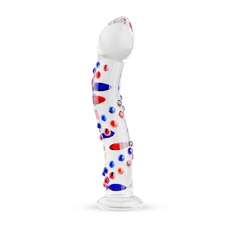 Dildo : Dildo De Vidro Pontilhado