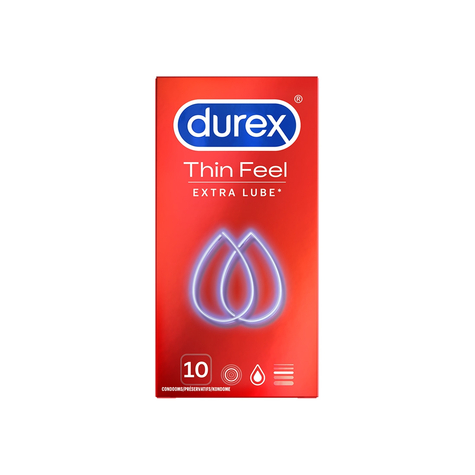 Durex Preservativos Finos Extra Molhados 10